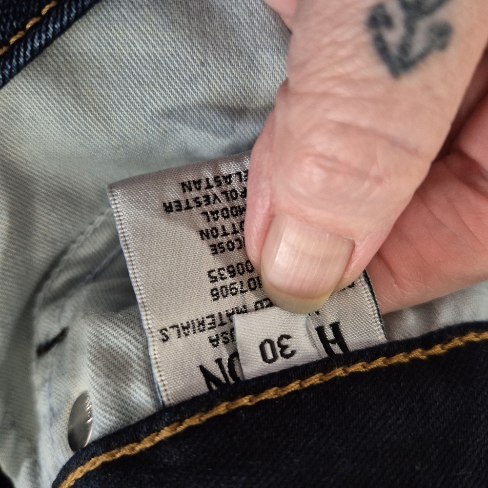 Hudson Flare Stretch Denim Dark Wash Jeans Size 30 - Picture 8 of 9